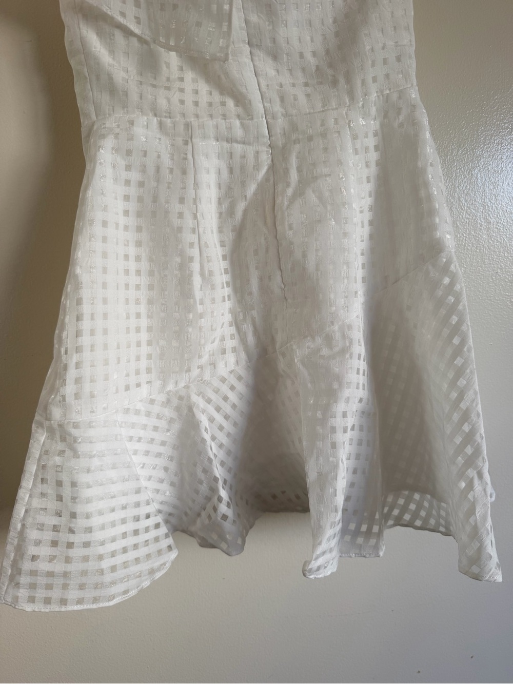 Amanda Uprichard White One-Shoulder Ruffle Mini - Picture 6 of 8